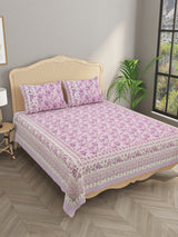 Double King Bedsheet with 2 Pillow Covers