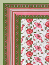 Floral Print Cotton Double King Bedsheet with 2 Pillow Covers