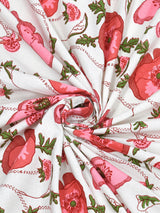 Floral Print Cotton Double King Bedsheet with 2 Pillow Covers