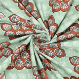 Floral Print Cotton Double King Bedsheet with 2 Pillow Covers