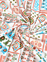 Floral Print Cotton Double King Bedsheet with 2 Pillow Covers
