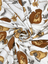 Floral Print Cotton Double King Bedsheet with 2 Pillow Covers