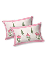 Handblock Printed Double King Bedsheet with 2 Pillow Covers