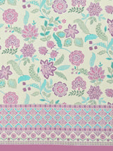 Cotton Printed Bedsheet with 2 Pillow Covers - (108 x 108 Inch)