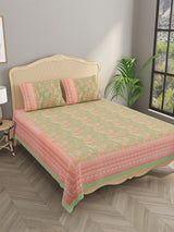 Double King Bedsheet with 2 Pillow Covers