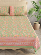 Double King Bedsheet with 2 Pillow Covers