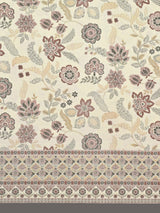Cotton Printed Bedsheet with 2 Pillow Covers - (108 x 108 Inch)