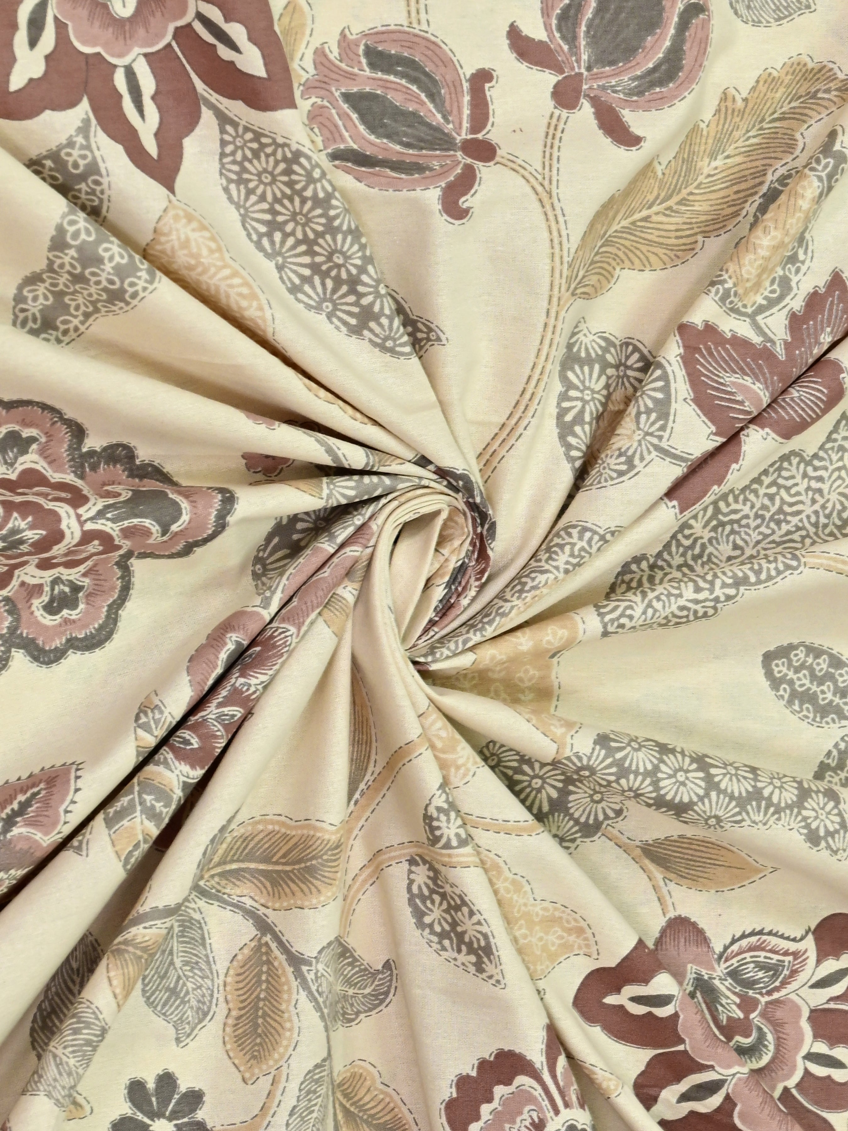 Cotton Printed Bedsheet with 2 Pillow Covers - (108 x 108 Inch)