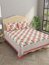 Double King Bedsheet with 2 Pillow Covers