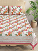 Double King Bedsheet with 2 Pillow Covers