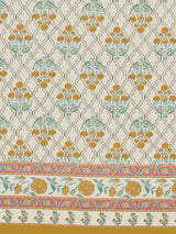 Cotton Printed Bedsheet with 2 Pillow Covers - (108 x 108 Inch)