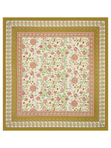 Cotton Printed Bedsheet with 2 Pillow Covers - (108 x 108 Inch)