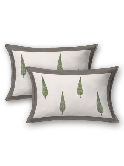 Handblock Print Super King Bedsheet in Extra Soft Percale Cotton with 2 Pillow covers