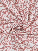Floral Print Cotton Double King Bedsheet with 2 Pillow Covers