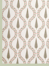 Handblock Print Super King Bedsheet in Extra Soft Percale Cotton with 2 Pillow covers