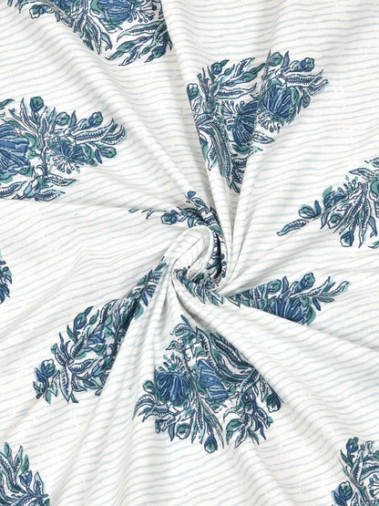 Cotton Double King Bedsheet with 2 Pillow Covers
