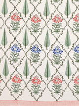 Handblock Printed Double King Bedsheet with 2 Pillow Covers