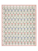 Handblock Printed Double King Bedsheet with 2 Pillow Covers