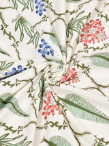 Handblock Printed Double King Bedsheet with 2 Pillow Covers