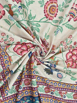 Cotton Printed Bedsheet with 2 Pillow Covers - (108 x 108 Inch)