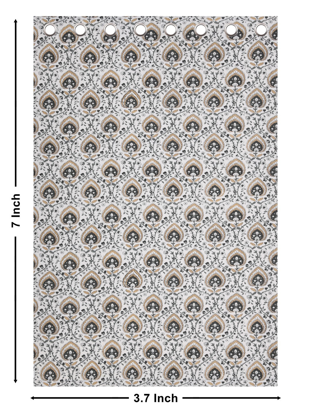 Cotton Ethnic motifs Printed Curtains - Set of 2 - 7X5 feet