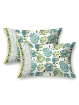 Floral Print Super King Cotton Bedsheet with 2 Pillow Covers