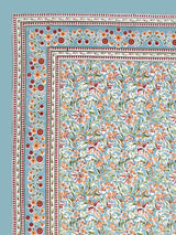 Floral Print Cotton Double King Bedsheet with 2 Pillow Covers