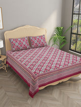 Double King Bedsheet with 2 Pillow Covers