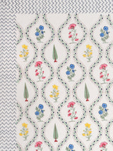 Cotton Super King Handblock Print Bedsheet with 2 Pillow Covers