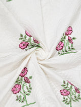 Quilted Floral Printed Reversible Bedcover with 2 Pillow Covers
