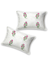 Quilted Floral Printed Reversible Bedcover with 2 Pillow Covers