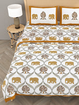 Floral Printed Bedding Set - 1 King Bedsheet, 1 Comforter, 4 Pillow Covers
