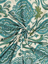 Cotton Printed Bedsheet with 2 Pillow Covers - (108 x 108 Inch)