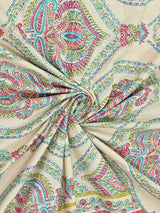 Cotton Printed Bedsheet with 2 Pillow Covers - (108 x 108 Inch)