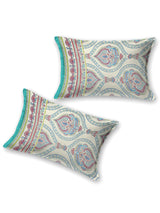Cotton Printed Bedsheet with 2 Pillow Covers - (108 x 108 Inch)