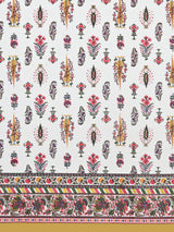 Cotton Printed Bedsheet with 2 Pillow Covers - (108 x 108 Inch)