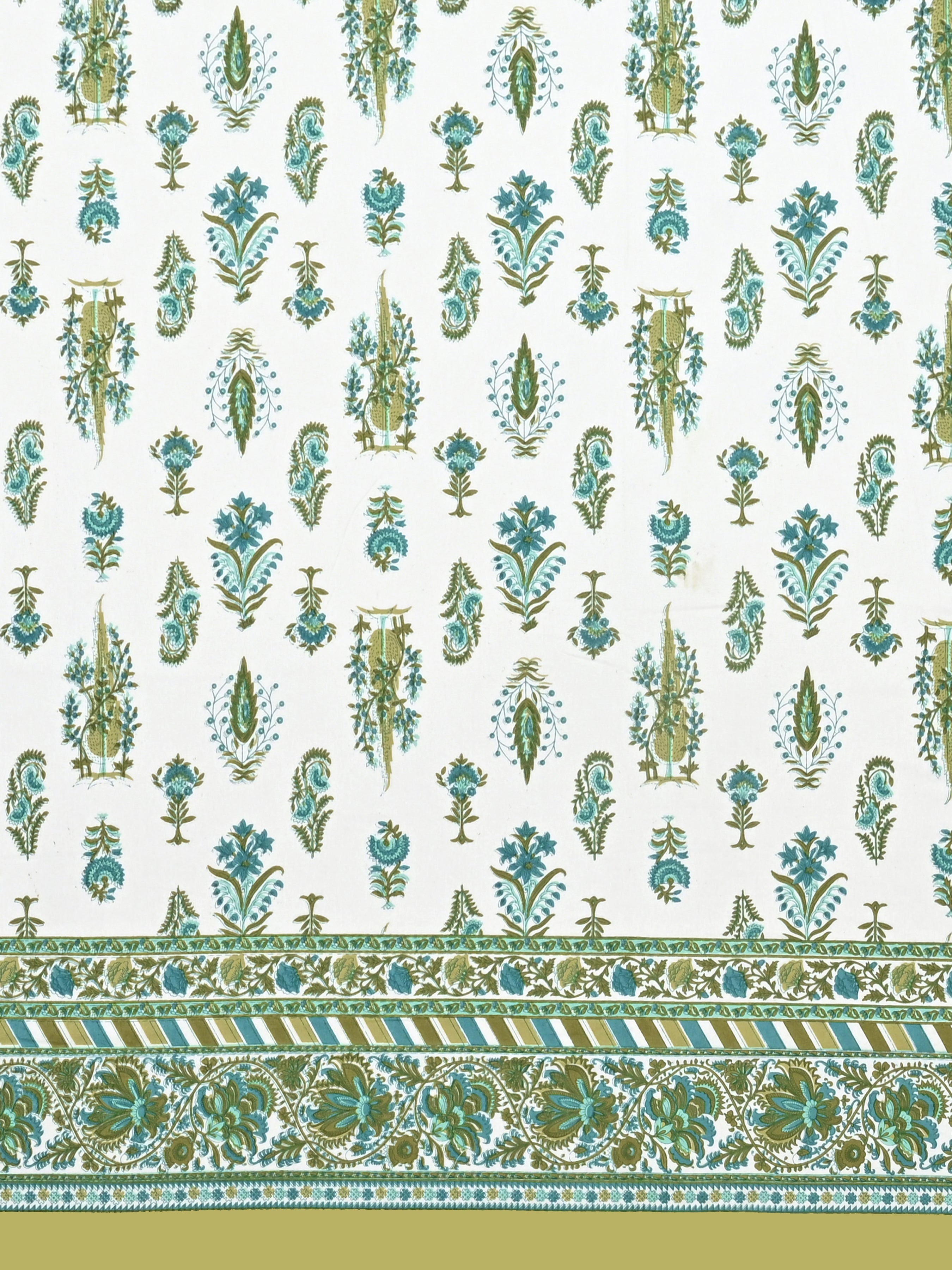 Cotton Printed Bedsheet with 2 Pillow Covers - (108 x 108 Inch)