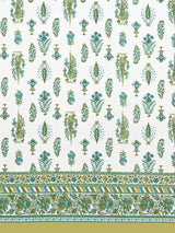 Cotton Printed Bedsheet with 2 Pillow Covers - (108 x 108 Inch)
