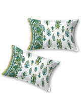 Cotton Printed Bedsheet with 2 Pillow Covers - (108 x 108 Inch)