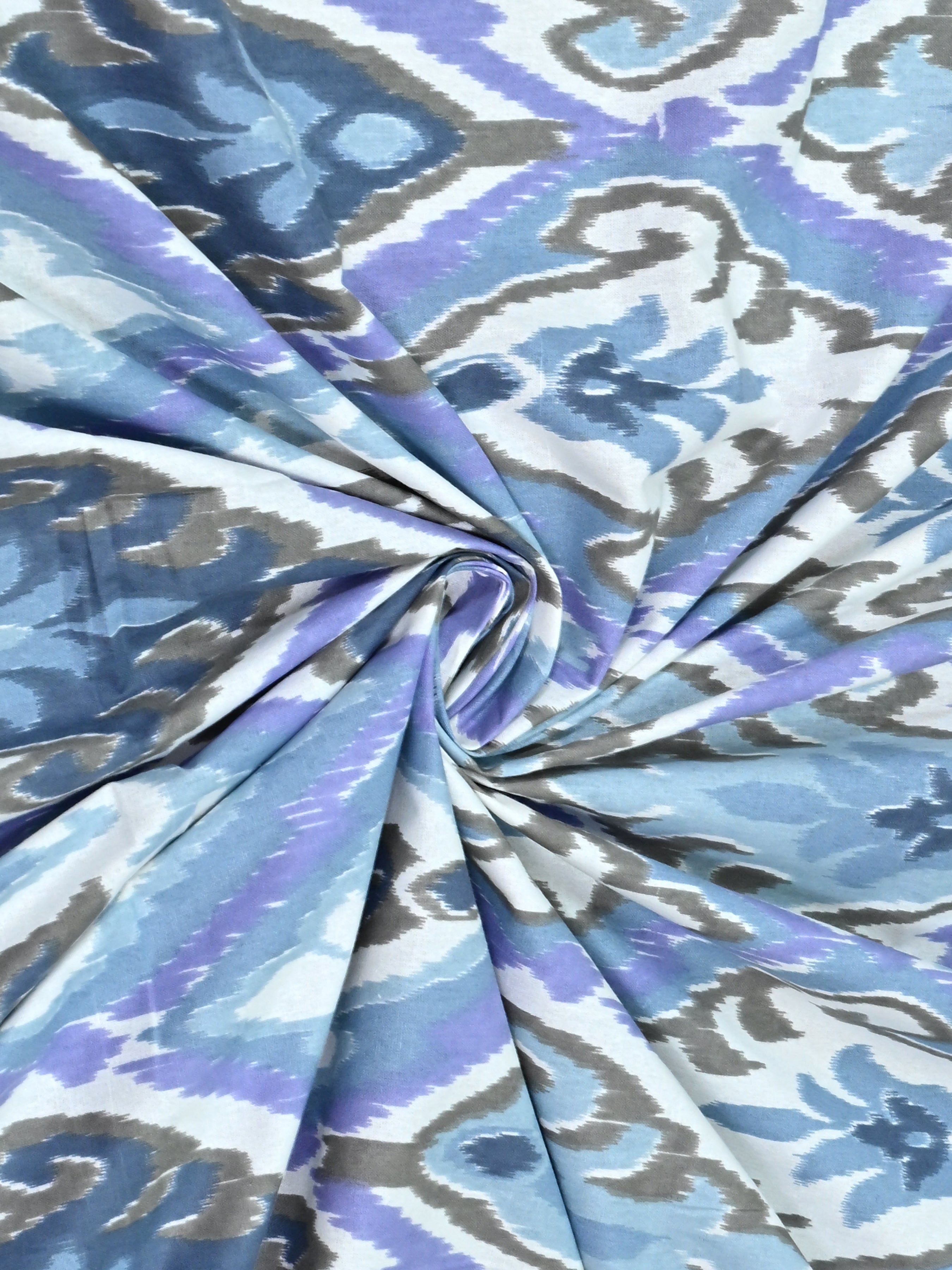 Cotton Printed Bedsheet with 2 Pillow Covers - (108 x 108 Inch)