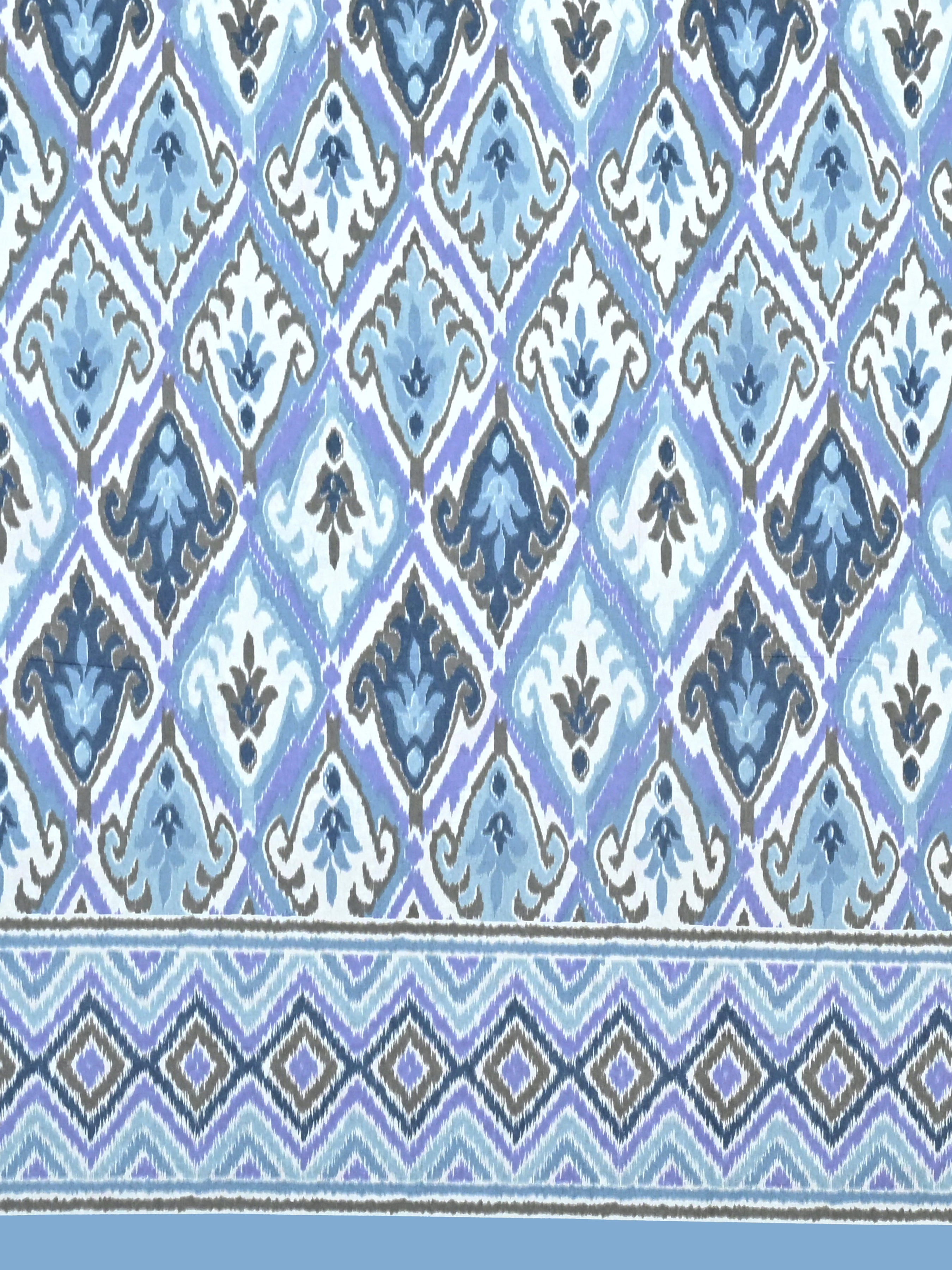 Cotton Printed Bedsheet with 2 Pillow Covers - (108 x 108 Inch)