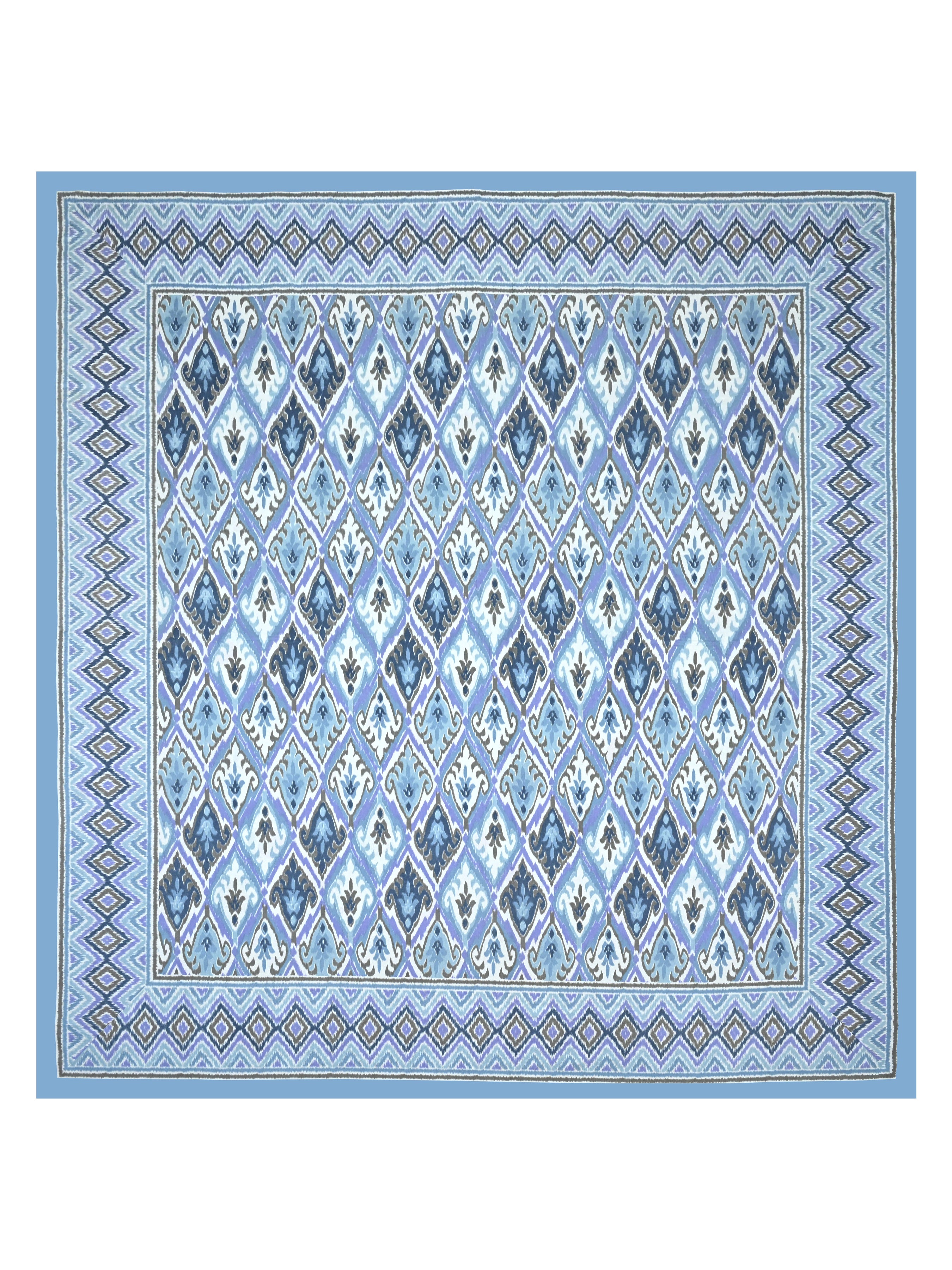 Cotton Printed Bedsheet with 2 Pillow Covers - (108 x 108 Inch)