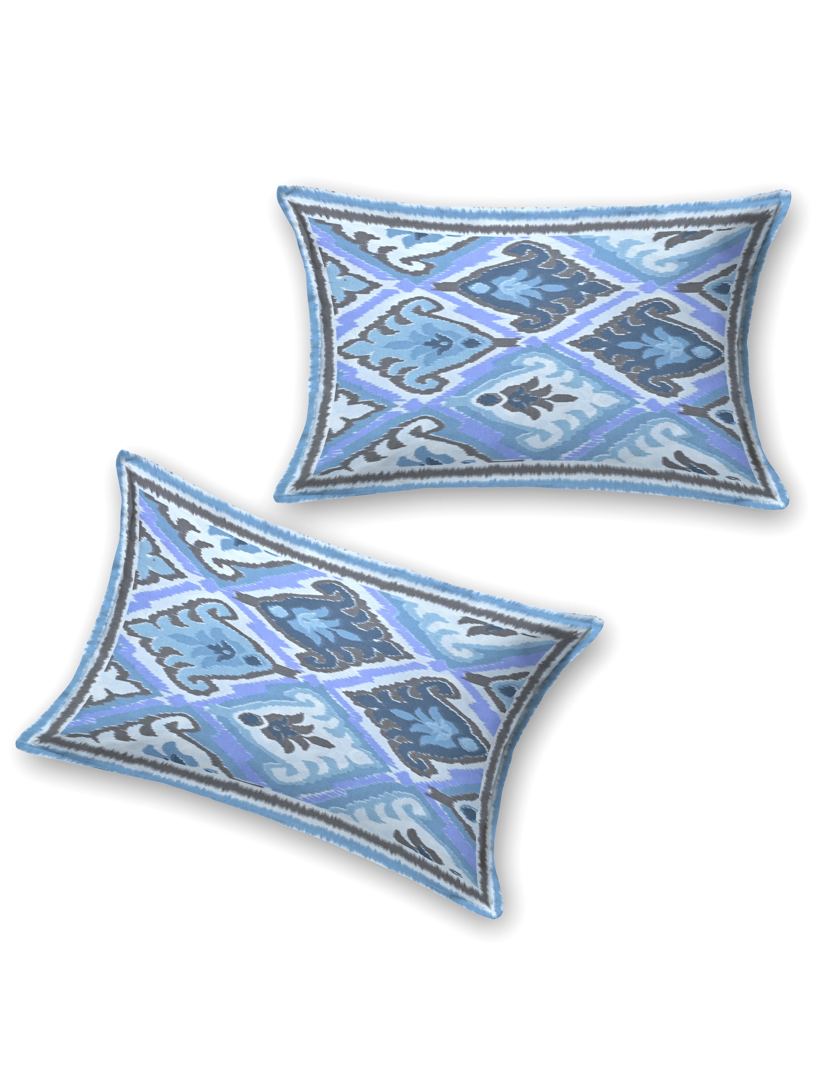 Cotton Printed Bedsheet with 2 Pillow Covers - (108 x 108 Inch)