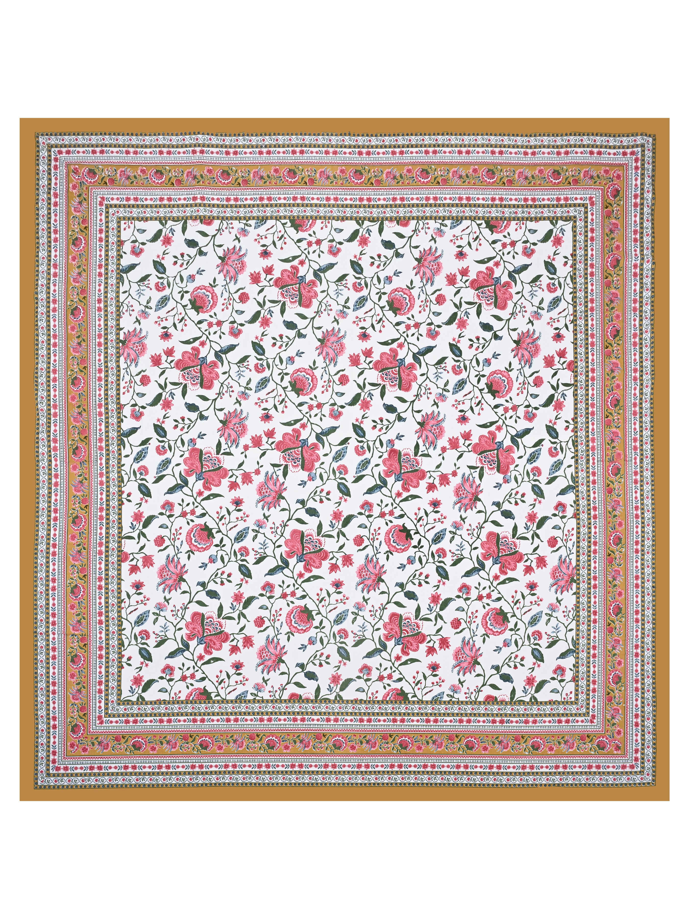 Cotton Printed Bedsheet with 2 Pillow Covers - (108 x 108 Inch)