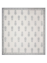 Handblock Print Super King Bedsheet in Extra Soft Percale Cotton with 2 Pillow covers