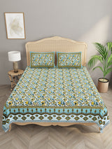 Double King Bedsheet with 2 Pillow Covers