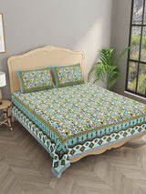 Double King Bedsheet with 2 Pillow Covers