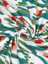 Floral Print Cotton Double King Bedsheet with 2 Pillow Covers