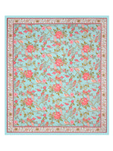 Floral Print Cotton Double King Bedsheet with 2 Pillow Covers