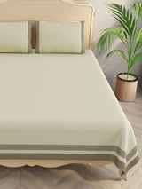 Double King 300 TC Bedsheet with 2 Pillow Covers